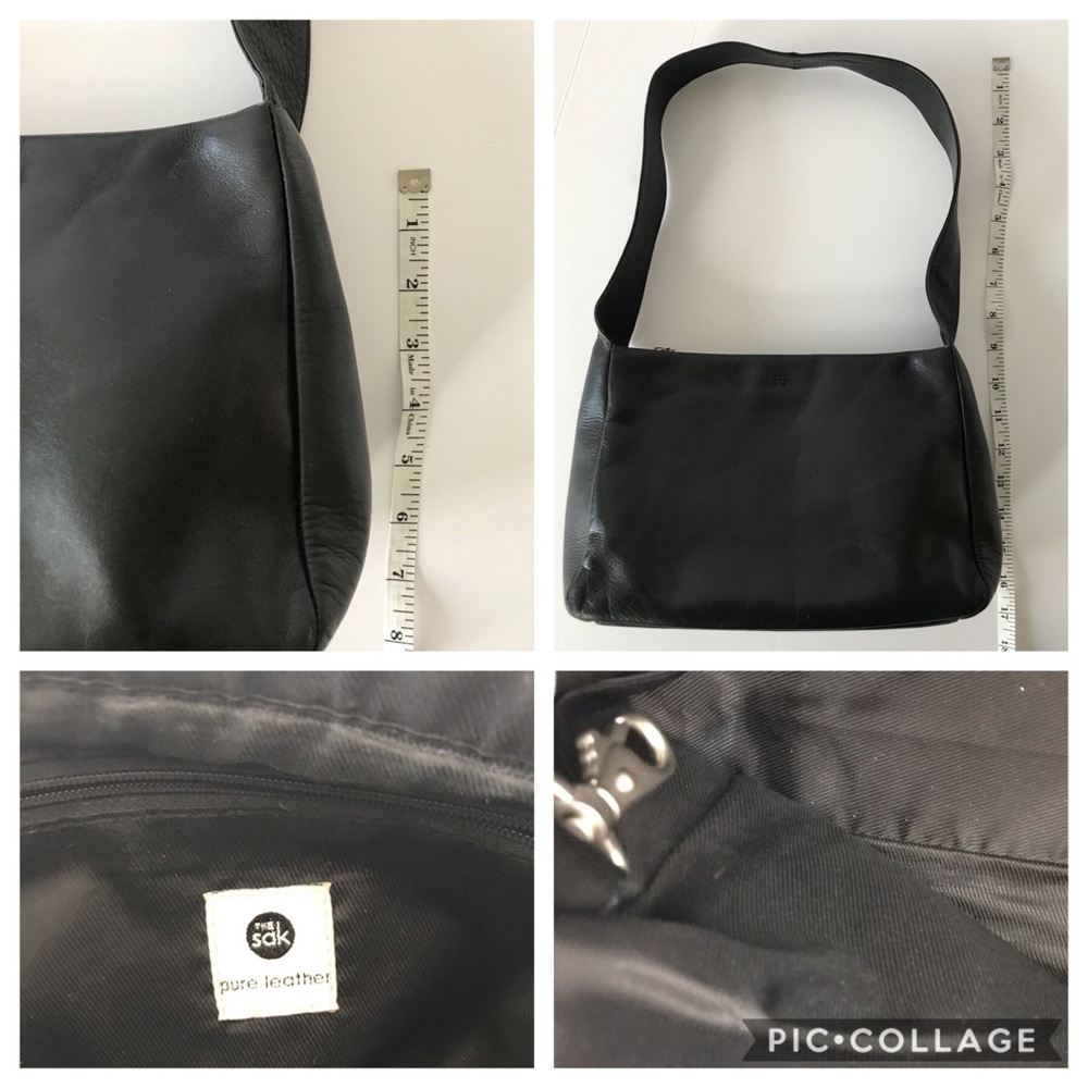 The Sak Soft Black Leather Shoulder Bag - Picture 4 of 7